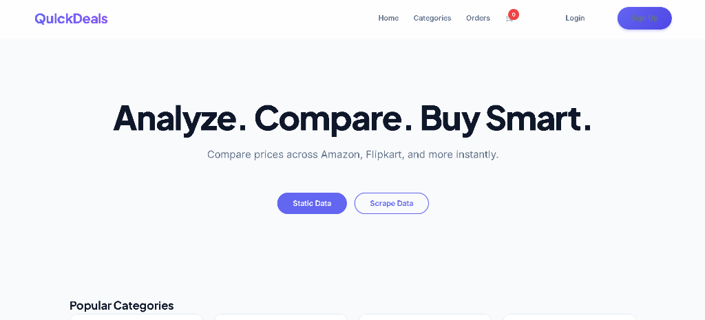 E-Commerce Analyzer Screenshot